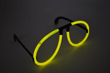 Yellow Glow Stick Eye Glasses- Single Packs